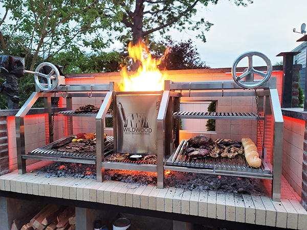 Parrilla con 4 patas para chimenea - The Barbecue Store