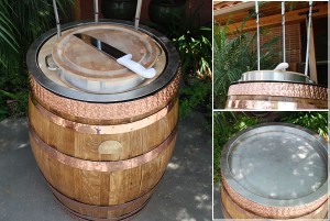 Oak Barrel Carving Station
